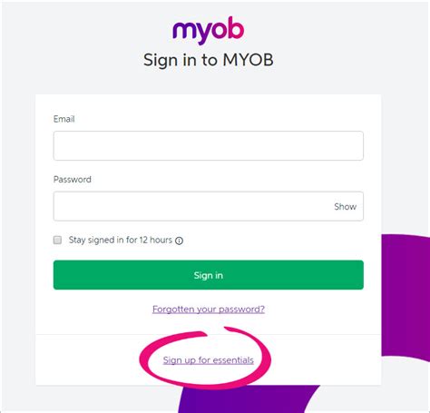 login to myob essentials|my myob sign in.